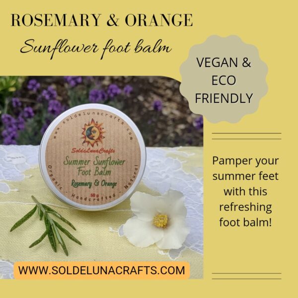 Sunflower foot balm