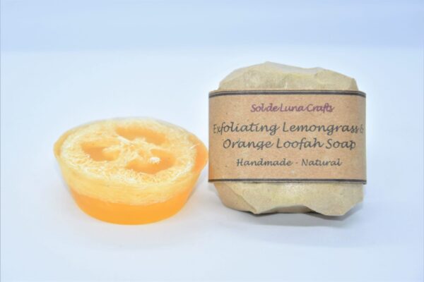 lemongrass orange loofah soap