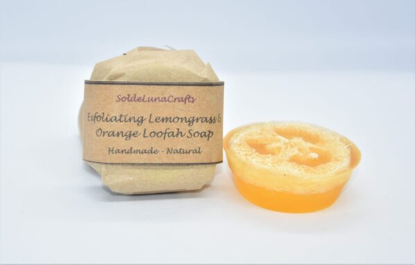 lemongrass orange loofah soap