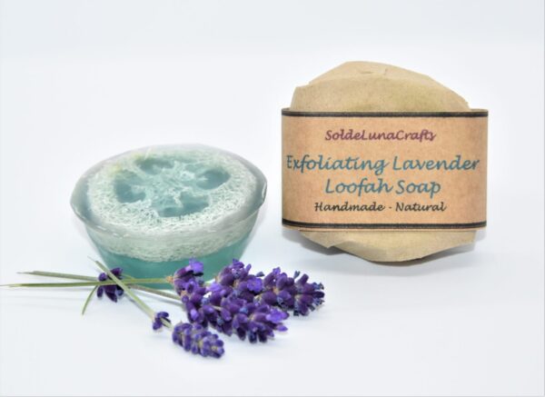 lavender loofah soap