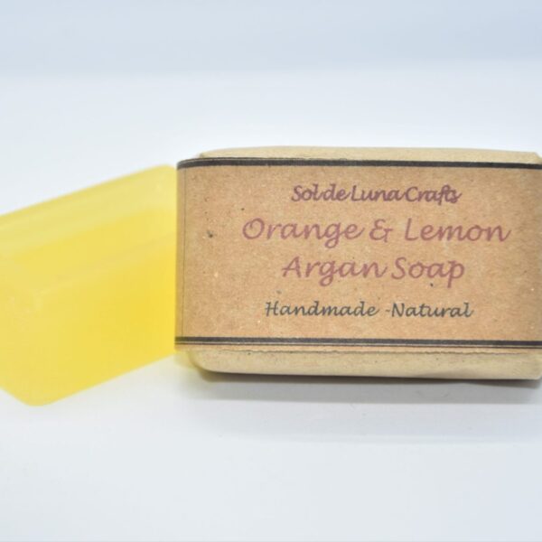 orange lemon argan soap