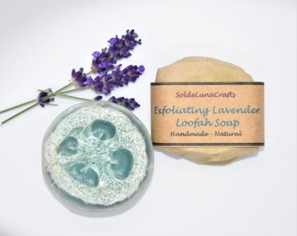 lavender loofah soap