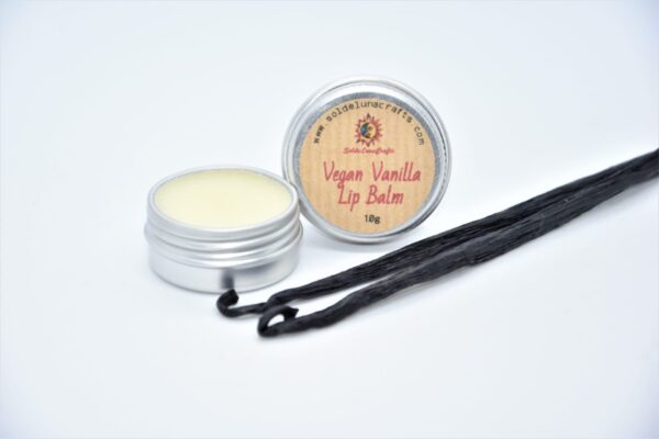 vegan vanilla lip balm