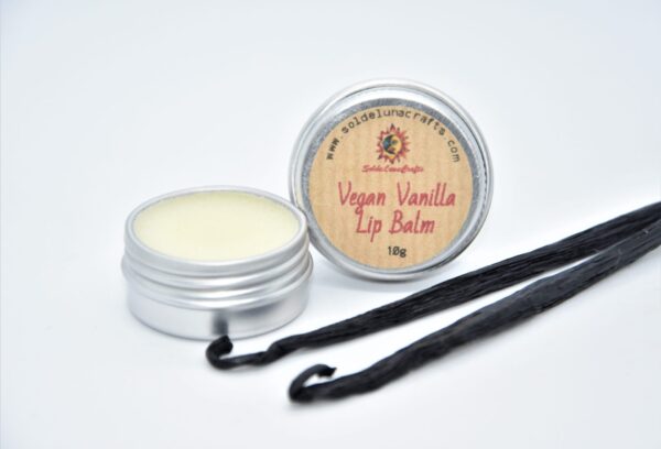 vegan vanilla lip balm