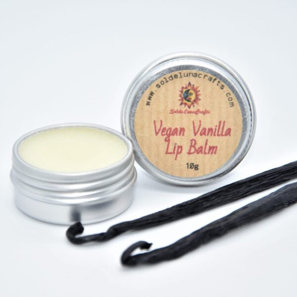 vegan vanilla lip balm