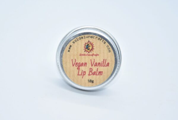 vegan vanilla lip balm