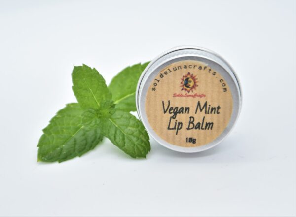 vegan mint lip balm