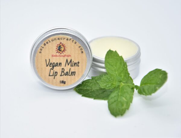 vegan mint lip balm