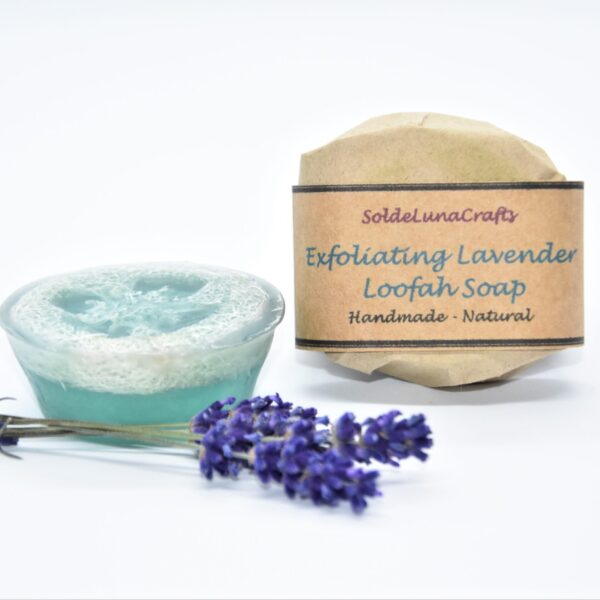 lavender loofah soap