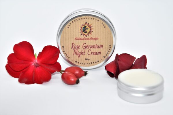 rose geranium night cream