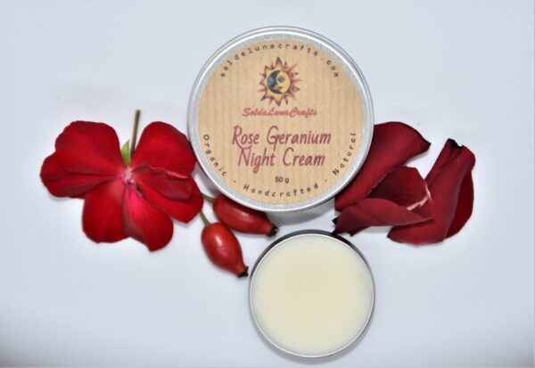 rose geranium night cream