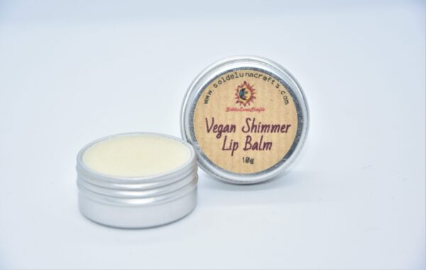 vegan shimmer lip balm