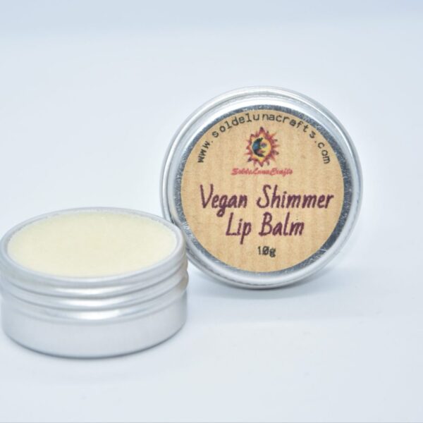 vegan shimmer lip balm