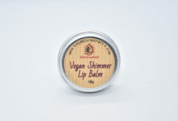 vegan shimmer lip balm