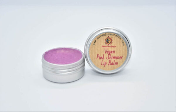 pink shimmer lip balm