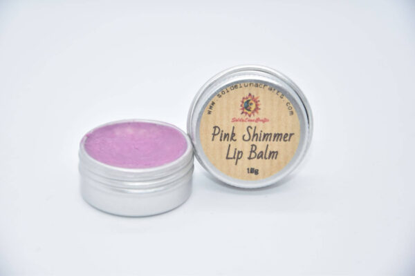 pink shimmer lip balm