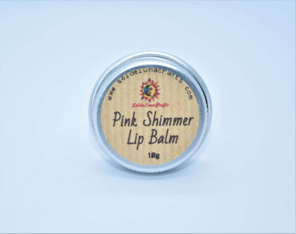 pink shimmer lip balm