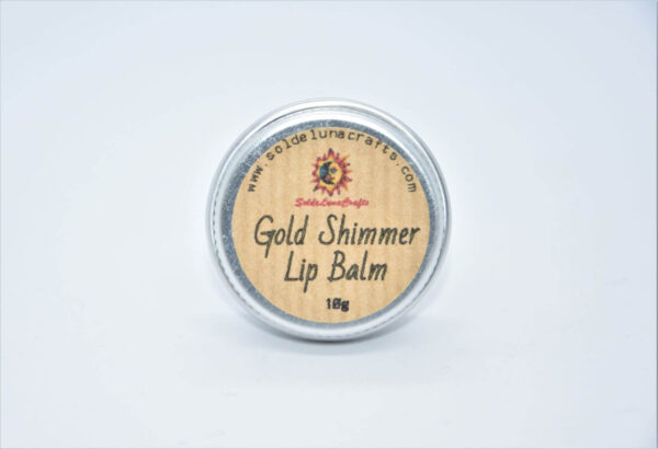 gold shimmer lip balm