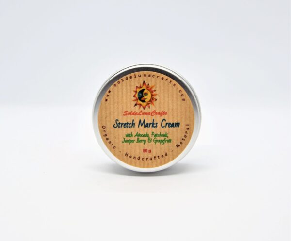 stretch marks cream with avocado, patchouli, juniper berry, grapefruit